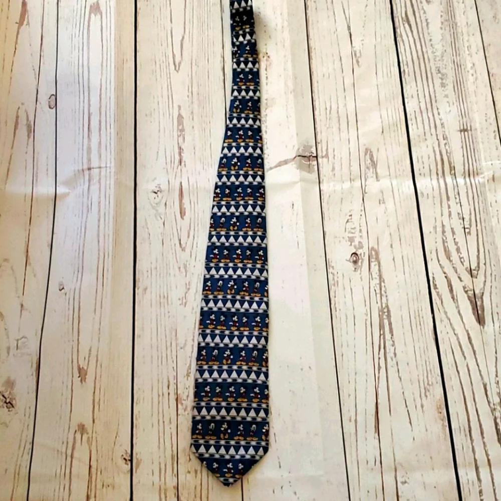 Disney Mickey Mouse tie, blue and white